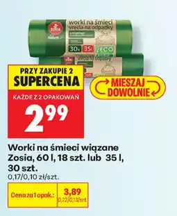 Biedronka Worki na śmieci wiązane Zosia oferta