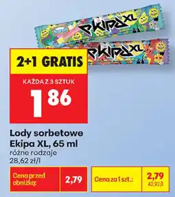 Biedronka Lody sorbetowe Ekipa XL oferta