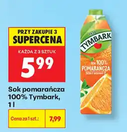 Biedronka Sok pomarańcza 100% Tymbark oferta