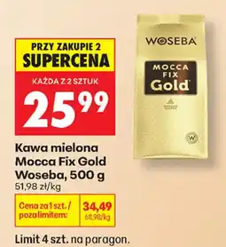 Biedronka Kawa mielona Mocca Fix Gold Woseba oferta