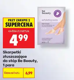 Biedronka Skarpetki złuszczające do stóp Be Beauty oferta