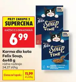 Biedronka Karma dla kota Felix Soup oferta