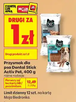 Biedronka Przysmak dla psa Dental Stick Activ Pet oferta