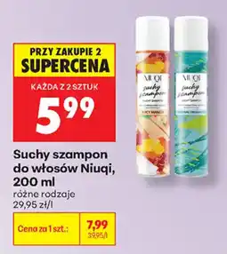 Biedronka Suchy szampon do włosów Niuqi oferta