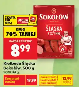 Biedronka Kiełbasa Śląska Sokołów oferta