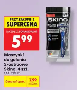 Biedronka Maszynki do golenia 3-ostrzowe Skino oferta