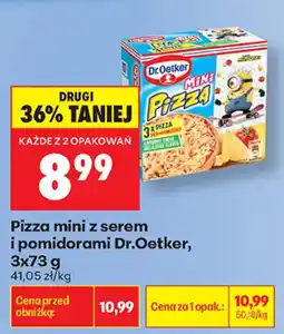 Biedronka Pizza mini z serem i pomidorami Dr.Oetker oferta