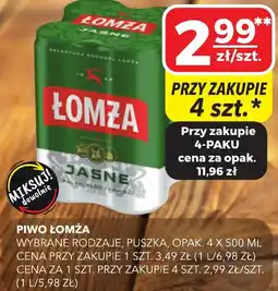 Top Market Piwo Łomża Jasne oferta