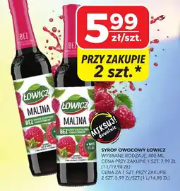 Top Market Syrop owocowy Łowicz Malina oferta