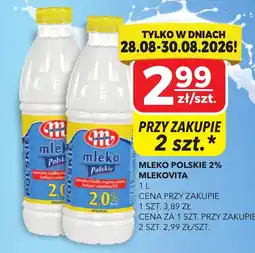 Top Market Mleko Polskie 2% Mlekovita oferta
