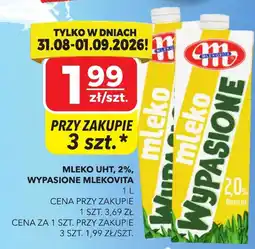 Top Market Mleko UHT 2% Wypasione Mlekovita oferta