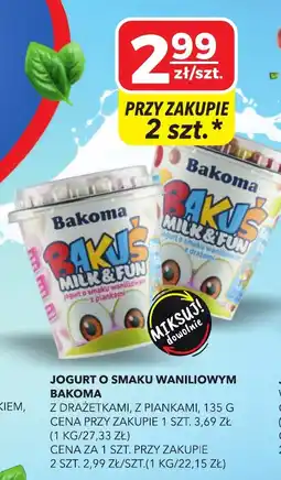 Top Market Jogurt o smaku waniliowym Bakoma oferta