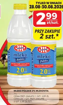 Top Market Mleko Polskie 2% Mlekovita oferta