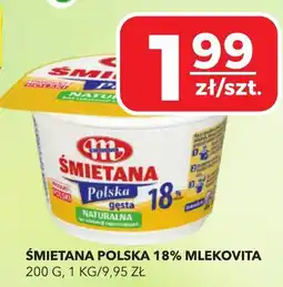 Top Market ŚMIETANA POLSKA 18% MLEKOVITA oferta