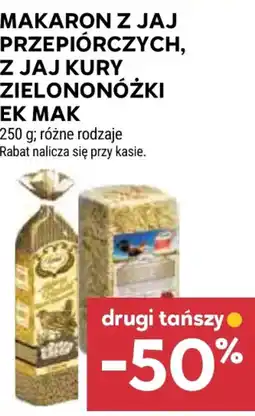 Stokrotka Market Makaron z jaj przepiórczych, z jaj kury zielononóżki ek mak oferta