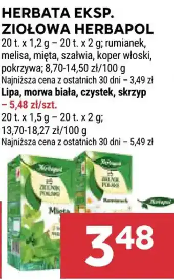 Stokrotka Herbata eksp. ziołowa herbapol oferta