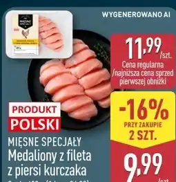 ALDI Mięsne Specjały Medaliony z fileta z piersi kurczaka oferta
