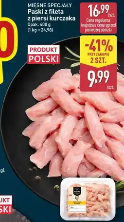 ALDI Mięsne Specjały Paski z fileta z piersi kurczaka oferta