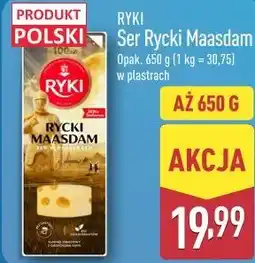 ALDI Ryki Ser Rycki Maasdam w plastrach oferta