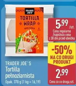 ALDI Trader Joe's Tortilla pełnoziarnista oferta