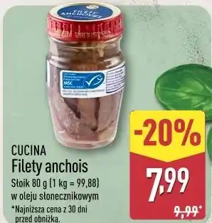 ALDI Cucina Filety anchois oferta