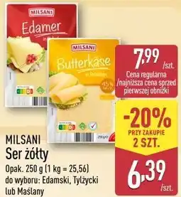 ALDI Milsani Ser żółty (Edamski, Tylżycki lub Maślany) oferta