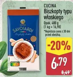 ALDI CUCINA Biszkopty typu włoskiego oferta