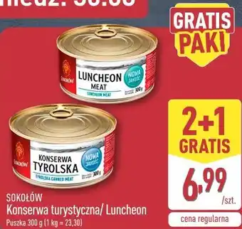 ALDI Sokołów Konserwa turystyczna/Luncheon oferta