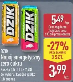 ALDI DZIK Napój energetyczny zero cukru oferta