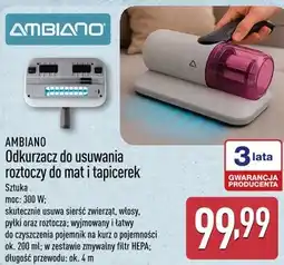 ALDI AMBIANO Odkurzacz do usuwania roztoczy do mat i tapicerek oferta