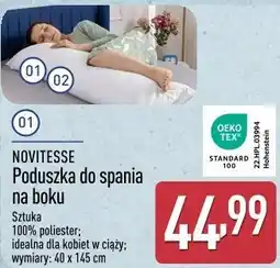ALDI NOVITESSE Poduszka do spania na boku oferta