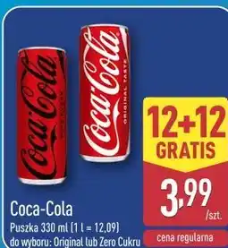 ALDI Coca-Cola / Coca-Cola Zero Cukru oferta