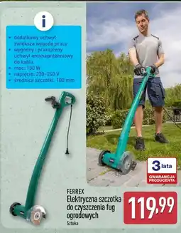 ALDI FERREX Elektryczna szczotka do czyszczenia fug ogrodowych oferta