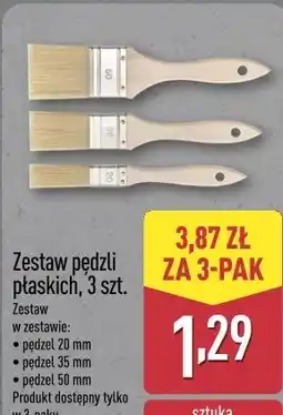 ALDI Zestaw pędzli płaskich, 3 szt oferta
