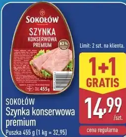 ALDI SOKOŁÓW Szynka konserwowa premium oferta