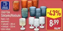 ALDI Crofton Szklanki/Kieliszki oferta