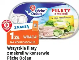 E.Leclerc Wszystkie filety z makreli w konserwie Pêche Océan oferta