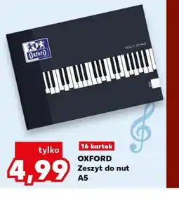 Kaufland OXFORD Zeszyt do nut A5 oferta