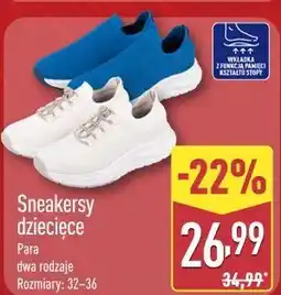 ALDI Sneakersy dziecięce oferta