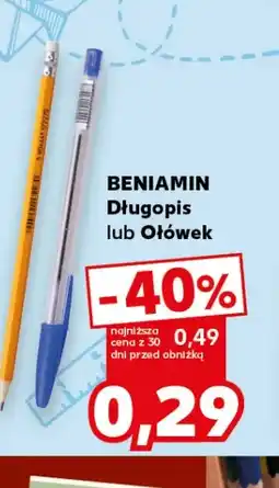 Kaufland BENIAMIN Długopis lub Ołówek oferta