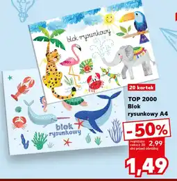Kaufland TOP 2000 Blok rysunkowy A4 20 kartek oferta