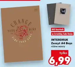 Kaufland INTERDRUK Zeszyt A4 Boys różne wzory oferta