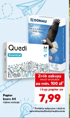 Kaufland Papier ksero A4 Donau oferta
