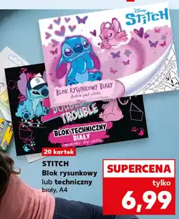 Kaufland STITCH Blok rysunkowy lub techniczny biały, A4 oferta