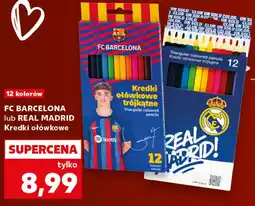 Kaufland FC BARCELONA lub REAL MADRID Kredki ołówkowe oferta