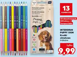 Kaufland INTERDRUK PUPPY SIGN Kredki ołówkowe trójkątne oferta