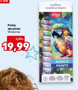 Kaufland EASY Farby akrylowe 12 kolorów oferta