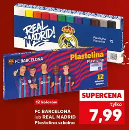 Kaufland FC BARCELONA lub REAL MADRID Plastelina szkolna oferta