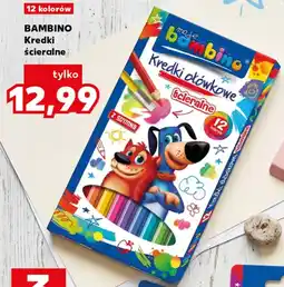 Kaufland Bambino Kredki ołówkowe ścieralne oferta