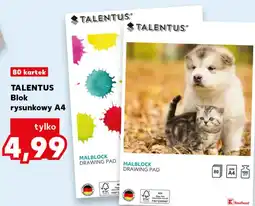 Kaufland TALENTUS Blok rysunkowy A4 oferta